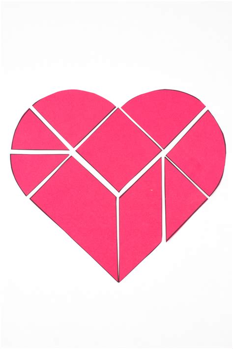 Heart Tangram Printable
